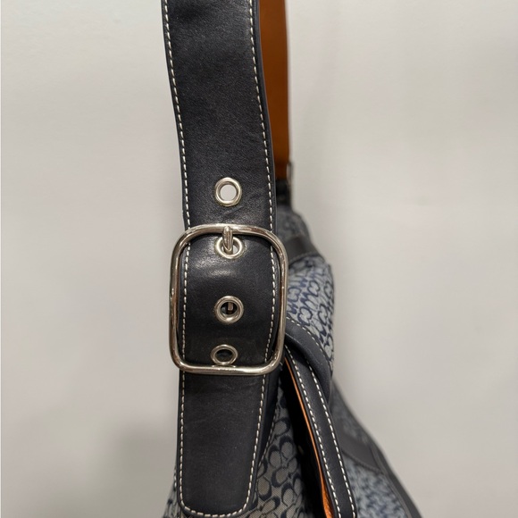 Coach Signature 5706 Blue and Gray Messenger Bag - Picture 8 of 15